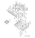 COOKTOP Diagram and Parts List for JGBS22BEW3AD  General Electric Range