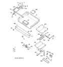 GAS BURNER PARTS Diagram and Parts List for JGBP75WEY1WW  General Electric Range