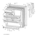 FRESH FOOD DOOR Diagram and Parts List for TBX21MAXJRAA  General Electric Refrigerator