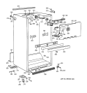 CABINET PARTS Diagram and Parts List for TBG18DAXSRAA  General Electric Refrigerator