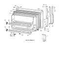 FREEZER DOOR Diagram and Parts List for TBK21JAXKRAA  General Electric Refrigerator