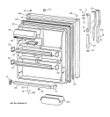 FRESH FOOD DOOR Diagram and Parts List for TBK21JAXKRAA  General Electric Refrigerator