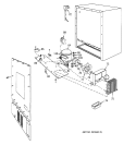 UNIT PARTS Diagram and Parts List for ZDW24YA  General Electric Wine and Beverage Cooler