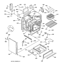 BODY PARTS Diagram and Parts List for JSS16V1AD  General Electric Range