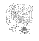 UPPER BODY PARTS Diagram and Parts List for JTP56AW1AA  General Electric Wall Oven