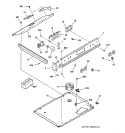 CONTROL PANEL Diagram and Parts List for JSP40WW1WW  General Electric Range