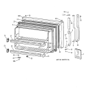 FREEZER DOOR Diagram and Parts List for TBX21DAXPRAA  General Electric Refrigerator