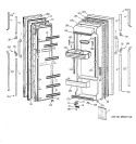 Part Location Diagram of WR78X8800 GE FZ O. DOOR White
