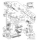 FREEZER SECTION Diagram and Parts List for TPX21BRXFWW  General Electric Refrigerator