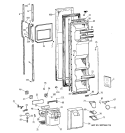 FREEZER DOOR Diagram and Parts List for TFX22VRZBAA  General Electric Refrigerator