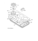 COOKTOP Diagram and Parts List for JGP636WEV6WW  General Electric Cooktop