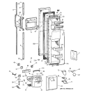 FREEZER DOOR Diagram and Parts List for TFK27ZFZBAA  General Electric Refrigerator