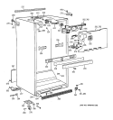 CABINET PARTS Diagram and Parts List for TBG18JAYARWW  General Electric Refrigerator