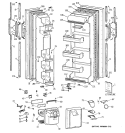 DOORS Diagram and Parts List for TFT20JRXFWW  General Electric Refrigerator