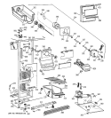FREEZER SECTION Diagram and Parts List for TFT25JWYFAA  General Electric Refrigerator