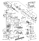 FREEZER SECTION Diagram and Parts List for TFJ25PRYAJAA  General Electric Refrigerator