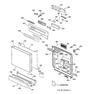 Part Location Diagram of WD34X1193 GE ESCUTCHEON ASM.  PS