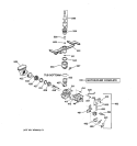 MOTOR - PUMP MECHANISM Diagram and Parts List for GSD4230X72WW  General Electric Dishwasher