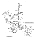MOTOR - PUMP MECHANISM Diagram and Parts List for GSD4940Y72SS  General Electric Dishwasher