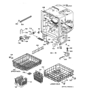 BODY PARTS Diagram and Parts List for GSD4310Y72AA  General Electric Dishwasher