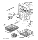 BODY PARTS Diagram and Parts List for GSD1380X72WW  General Electric Dishwasher