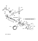 MOTOR - PUMP MECHANISM Diagram and Parts List for GSD4310Y73AA  General Electric Dishwasher
