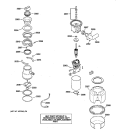 Section Diagram and Parts List for GFC1000Y-01  General Electric Food Waste Disposer