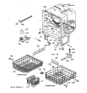BODY PARTS Diagram and Parts List for GSD4110Y73AA  General Electric Dishwasher