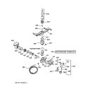 MOTOR - PUMP MECHANISM Diagram and Parts List for GSD4110Y73AA  General Electric Dishwasher