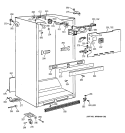 CABINET PARTS Diagram and Parts List for TBX18IAZBRWW  General Electric Refrigerator