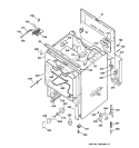 BODY PARTS Diagram and Parts List for JBP79AY1  General Electric Range