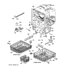 BODY PARTS Diagram and Parts List for GSD4010Y74AA  General Electric Dishwasher