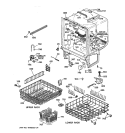 BODY PARTS Diagram and Parts List for GSD4940Y73SS  General Electric Dishwasher