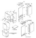 Part Location Diagram of WC27X5063 GE DOOR FILLER