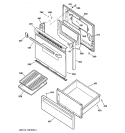 Part Location Diagram of WB15K5076 GE Door Handle