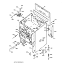 BODY PARTS Diagram and Parts List for JBP22GES2  General Electric Range