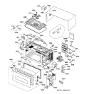 Section Diagram and Parts List for ZEM200WV01  General Electric Microwave