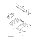 COOKTOP Diagram and Parts List for JGBS03PPA1AD  General Electric Range