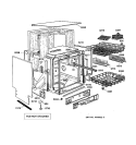 Part Location Diagram of WD38X10008 GE RACK LOWER