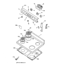 Part Location Diagram of WB36X5705 GE TRIM & BRACKRT Assembly
