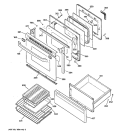 Part Location Diagram of WB56X10091 GE PANEL DRAWER WHITE