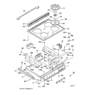 Part Location Diagram of WB61K5048 GE GLASS MAINTOP Assembly-WHITE