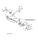 MOTOR - PUMP MECHANISM Diagram and Parts List for GSD4610Z00AA  General Electric Dishwasher