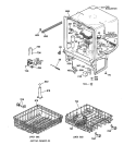 BODY PARTS Diagram and Parts List for GSD3610Z00AA  General Electric Dishwasher