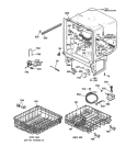 BODY PARTS Diagram and Parts List for GSD3810Z00AA  General Electric Dishwasher