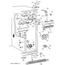 FRESH FOOD SECTION Diagram and Parts List for TFX30PBZABB  General Electric Refrigerator