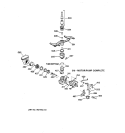 MOTOR - PUMP MECHANISM Diagram and Parts List for GSD4120Y04BB  General Electric Dishwasher