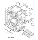 BODY PARTS Diagram and Parts List for JGBS15PEW1AD  General Electric Range