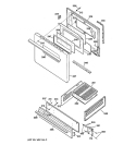 DOOR & DRAWER PARTS Diagram and Parts List for JGBS15PEW1AD  General Electric Range