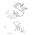 GAS & BURNER PARTS Diagram and Parts List for JGBS04PPA1WH  General Electric Range
